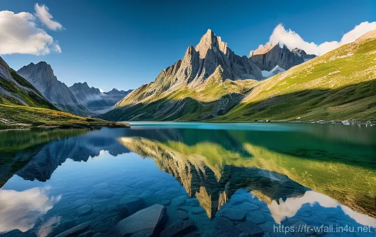 폭포와 호수 여행 코스 - **Enchanting French Waterfall and Emerald Pools:**
    A stunning, vibrant photograph of a hidden wa...